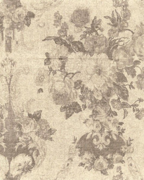 FLAX WALLPAPER | Antique Flower | FWP-AFW-03